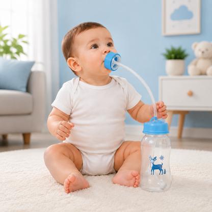 Hands-Free Baby Feeding Bottle