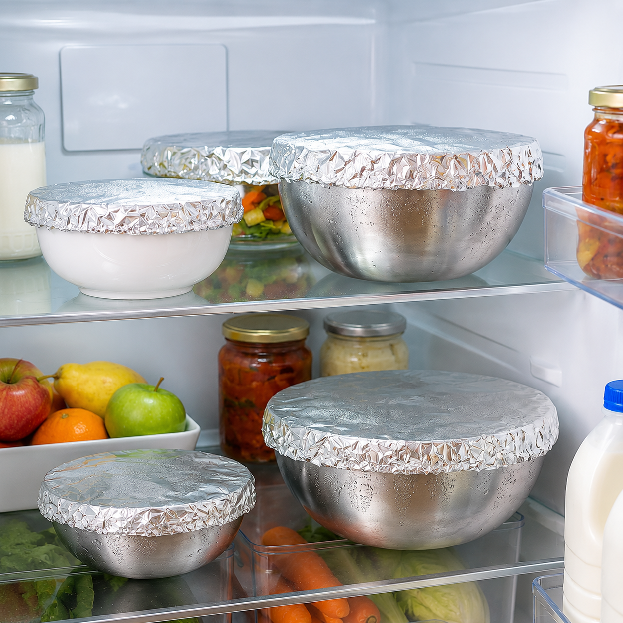 Universal Re- Usable Food Foil Cover