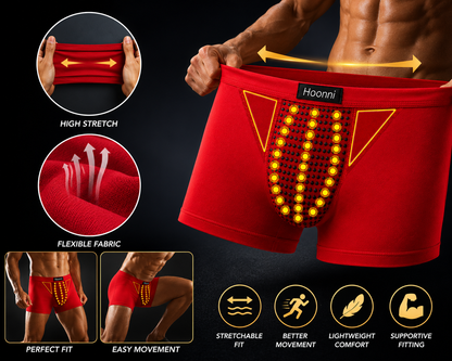 Breathable Magnetic Therapy Boxer Shorts for Men