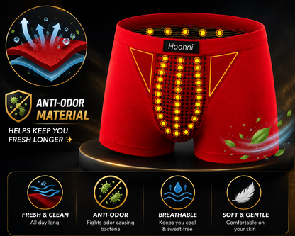 Breathable Magnetic Therapy Boxer Shorts for Men