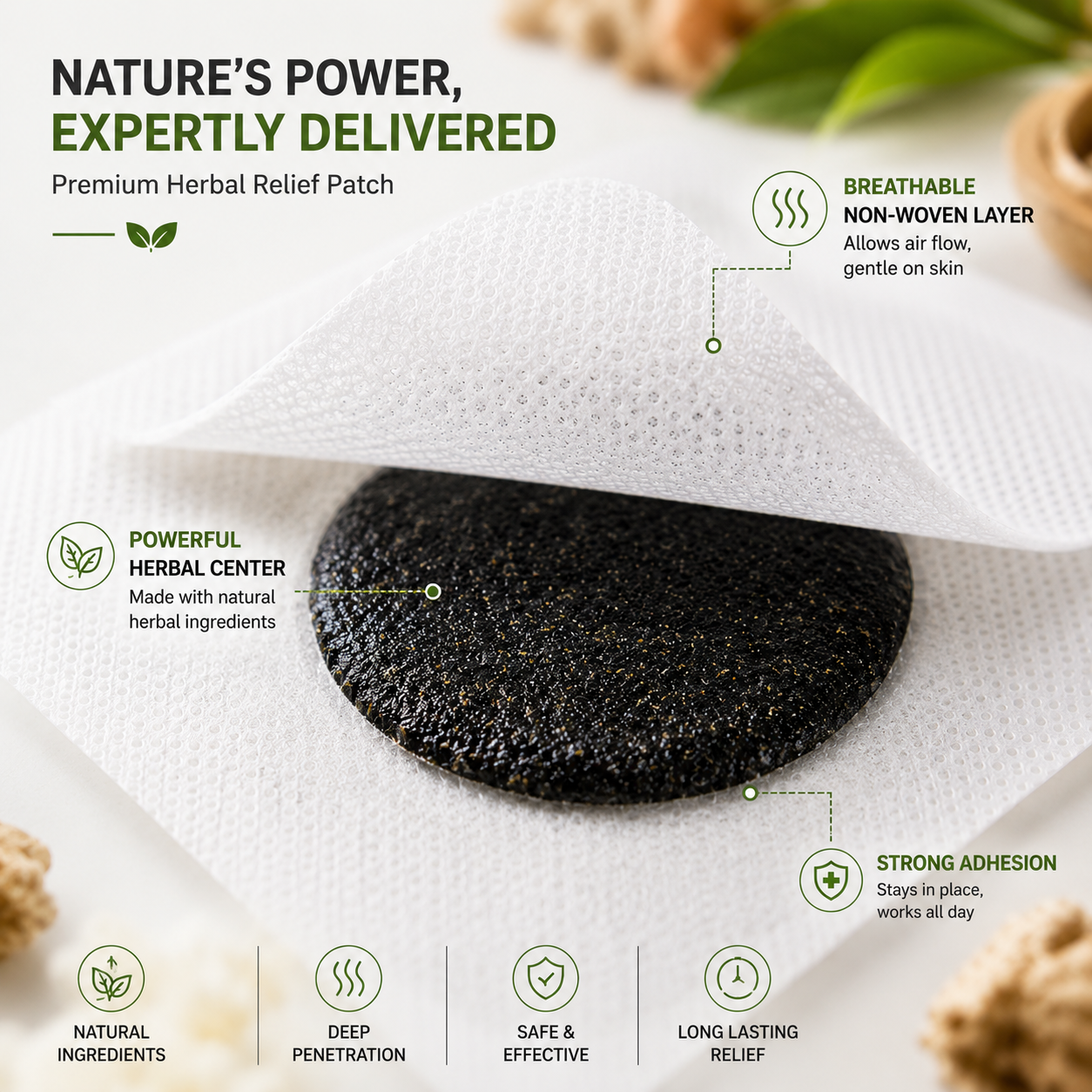 Black Balm Pain Relief Patch