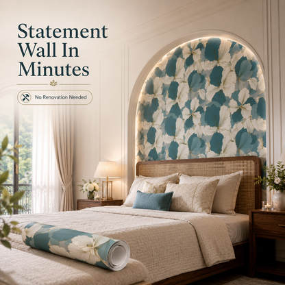 Self-Adhesive Floral Wallpaper