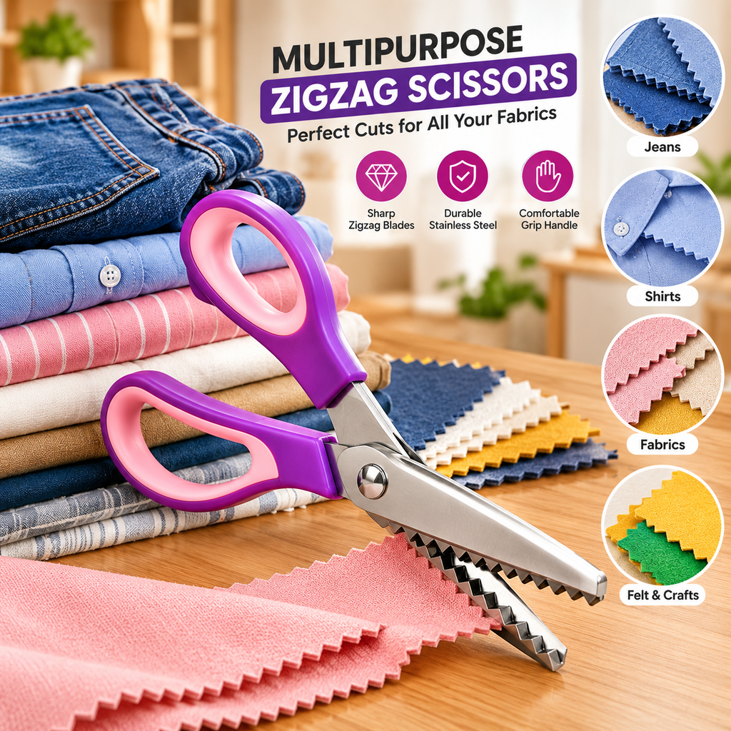 Multipurpose Zigzag Craft Scissors