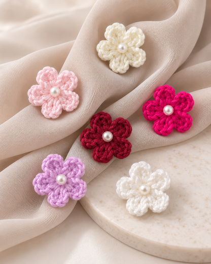 Crochet Flower Hijab Pin