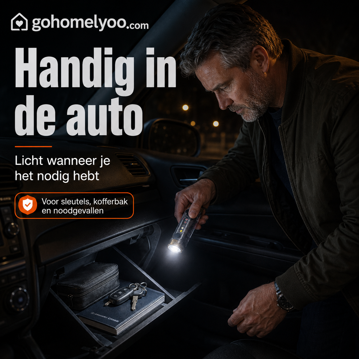 ⚡ Multifunctionele Mini Zaklamp｜Voor Sleutels, Auto, Kamperen en Noodsituaties