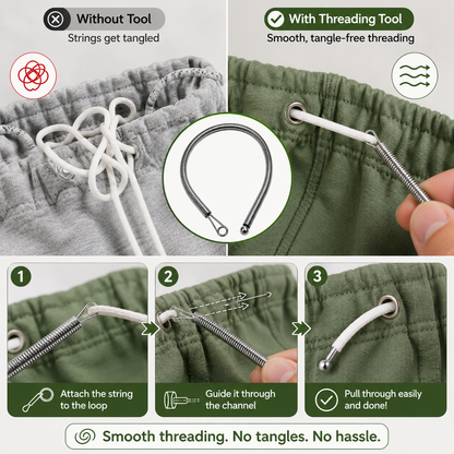 🧵 Easy Drawstring Threading Tool