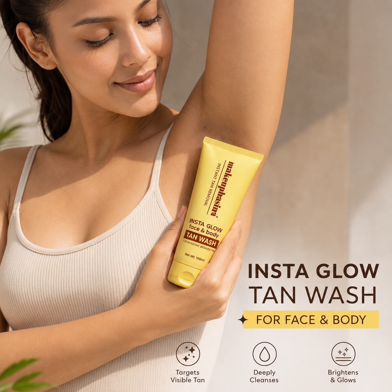 Makeuphasina Insta Glow Face &amp; Body Tan