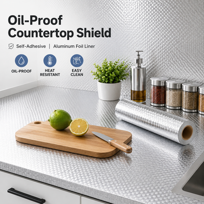 This Self-Adhesive Aluminum Foil Kitchen Liner