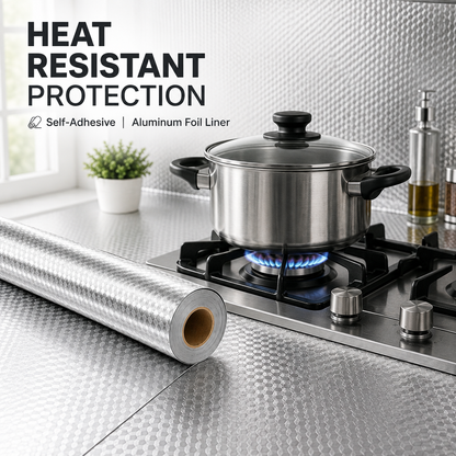 This Self-Adhesive Aluminum Foil Kitchen Liner