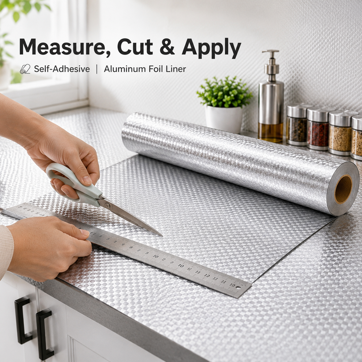 This Self-Adhesive Aluminum Foil Kitchen Liner