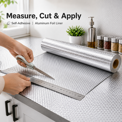 This Self-Adhesive Aluminum Foil Kitchen Liner