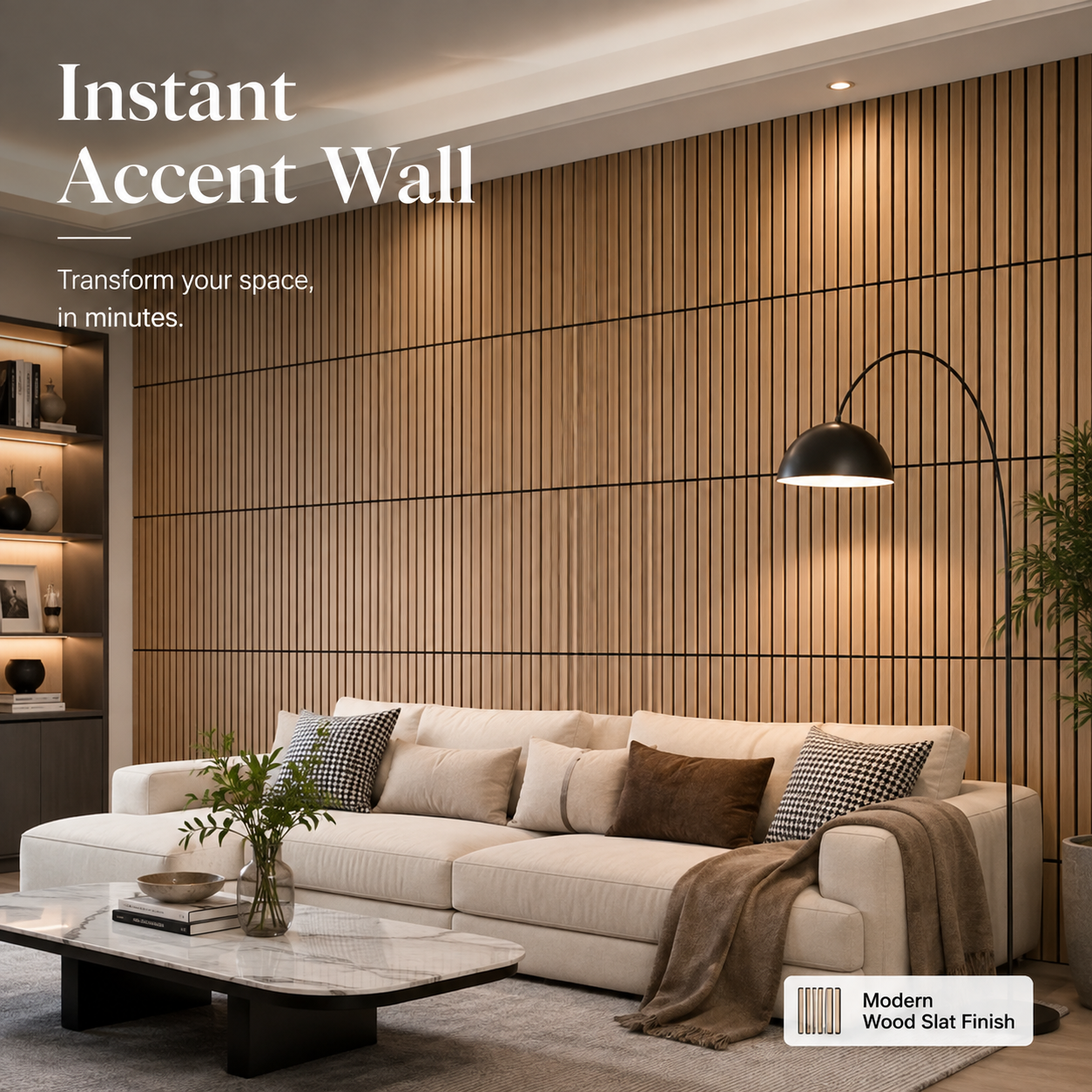 WoodGlow™ Self-Adhesive Wall Panels