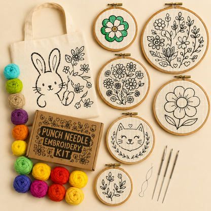 Hand Embroidery DIY Material Kit