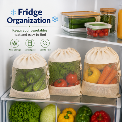 Reusable Vegetable  Mesh Bags