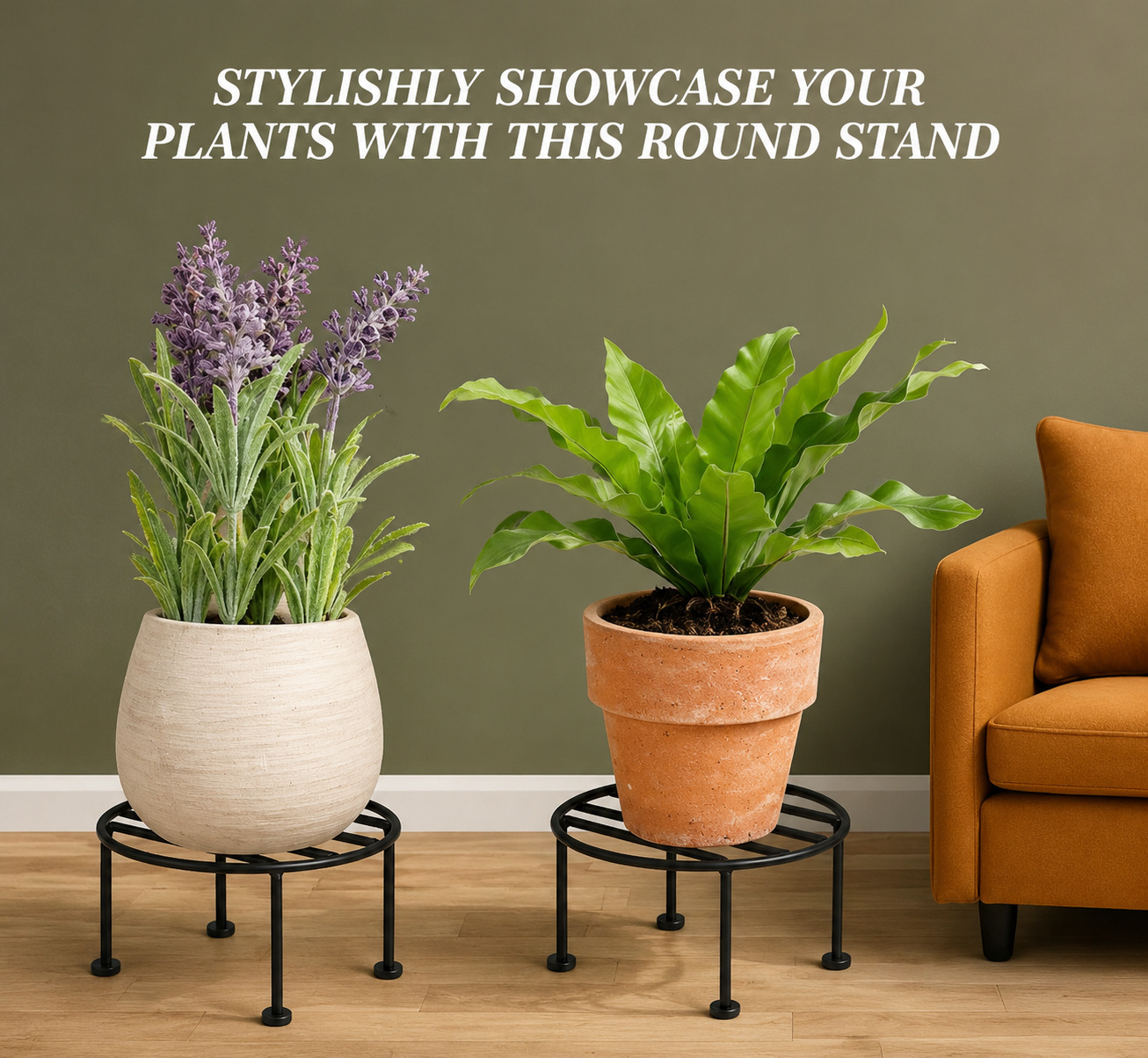 Round Metal Plant Stand