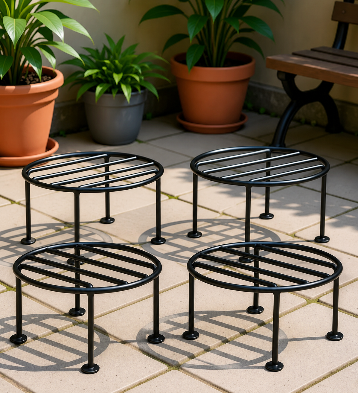 Round Metal Plant Stand