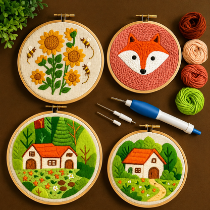 Punch Needle Embroidery Kit