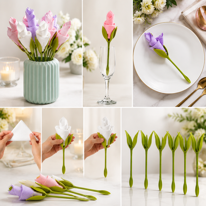Luxury Floral Napkin Holders