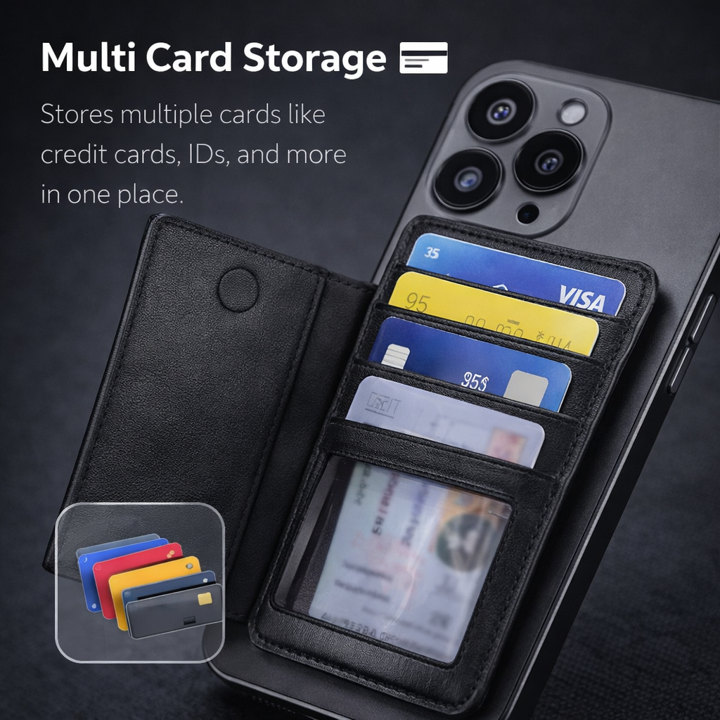 Trifold Magnetic Wallet ( Slim + RFID Blocking )