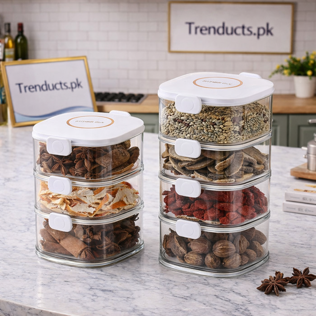 Stackable Spice Vault | Premium Acrylic Airtight Container Set