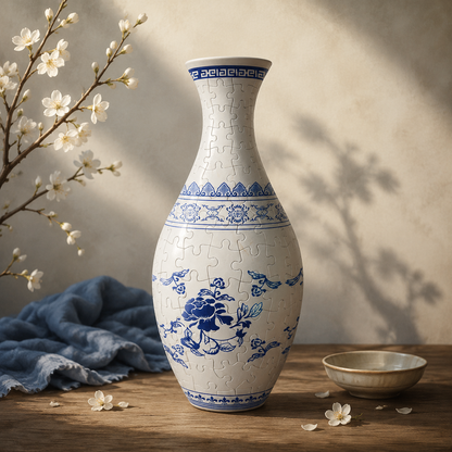 Elegant 3D Puzzle Vase