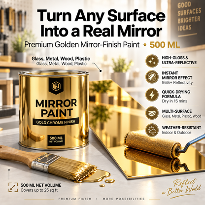 Premium Golden Mirror Finish Paint ( Chine Import )