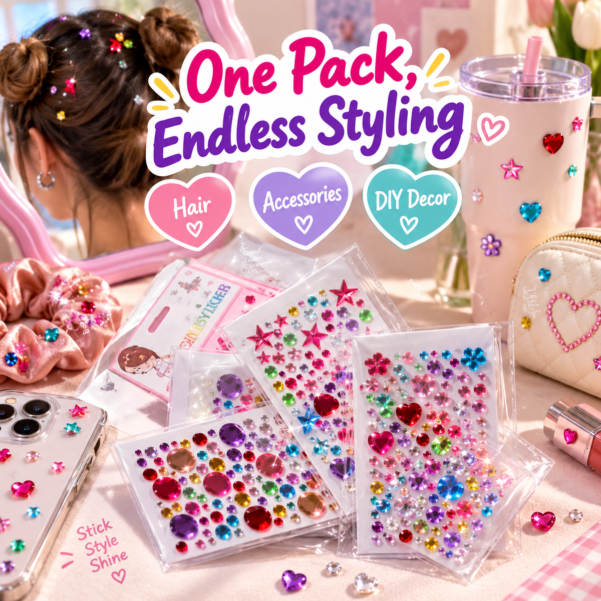 Sparkle Gem Stickers