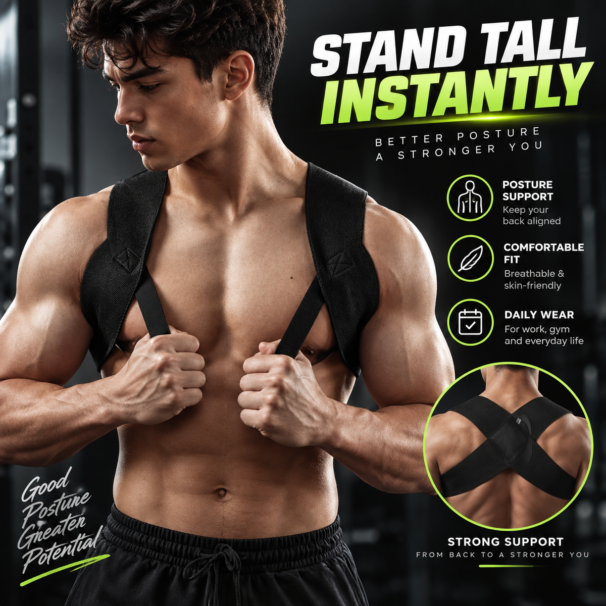 Fitness Posture Corrector Training Straps