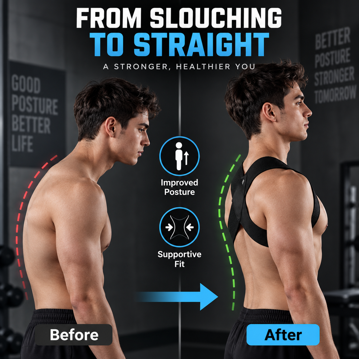 Fitness Posture Corrector Training Straps