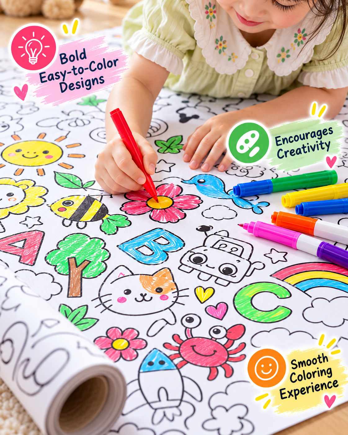 Kids Coloring Roll