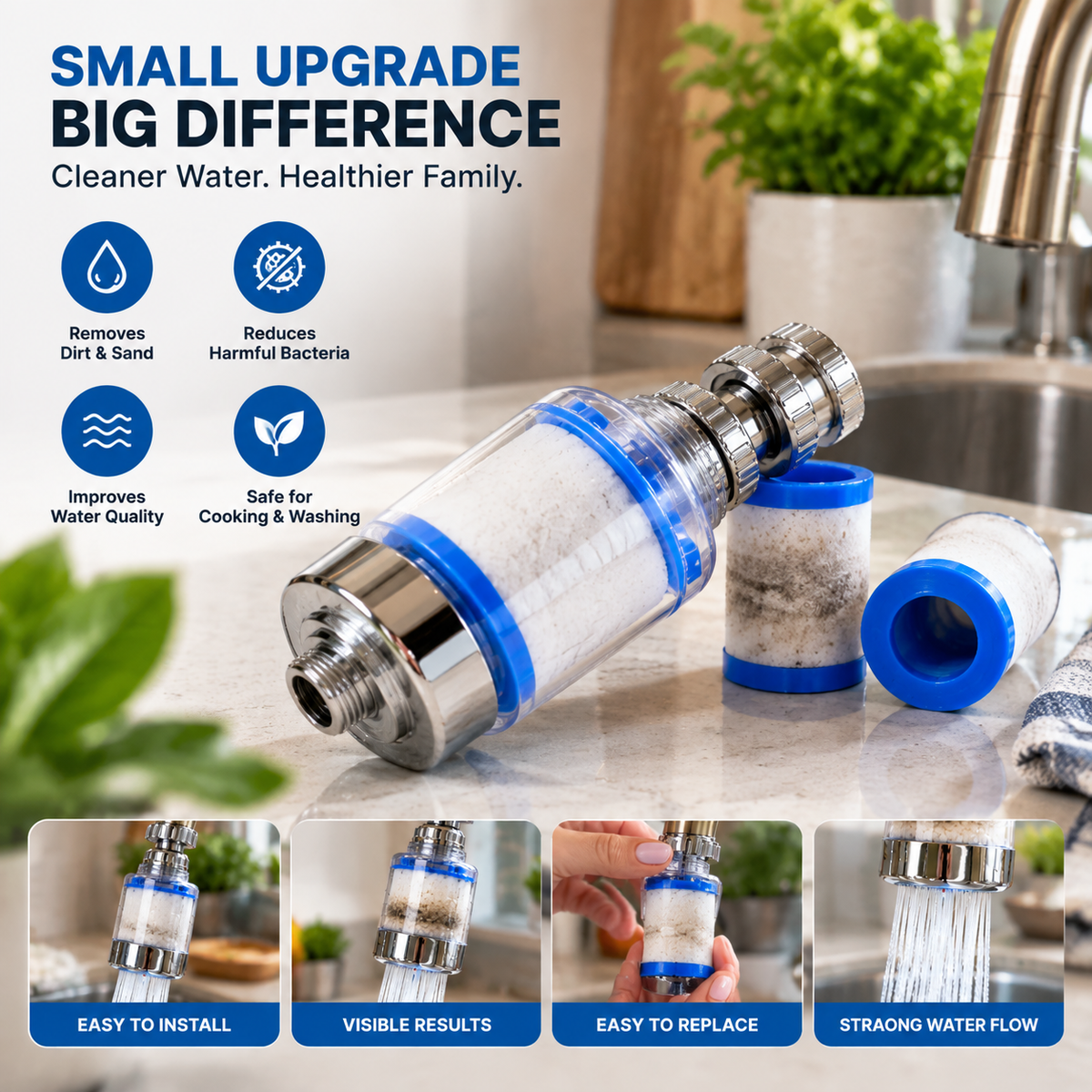 Faucet Water Filter Cleaner