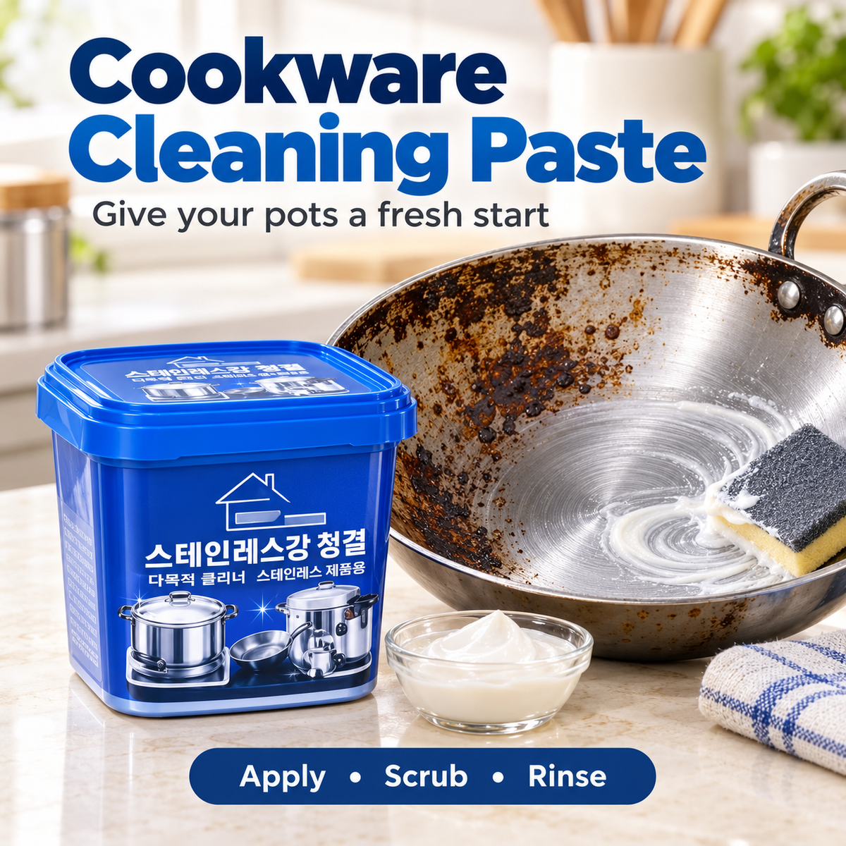 Korean ShineClean™ – Cookware Cleaning Paste