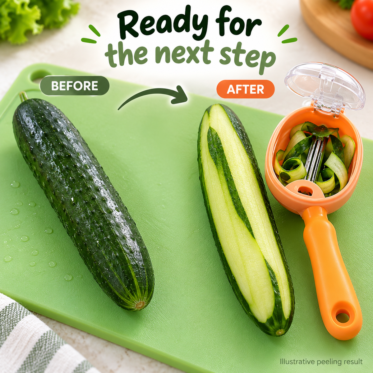 2-in-1 Peeler with Peel Collector