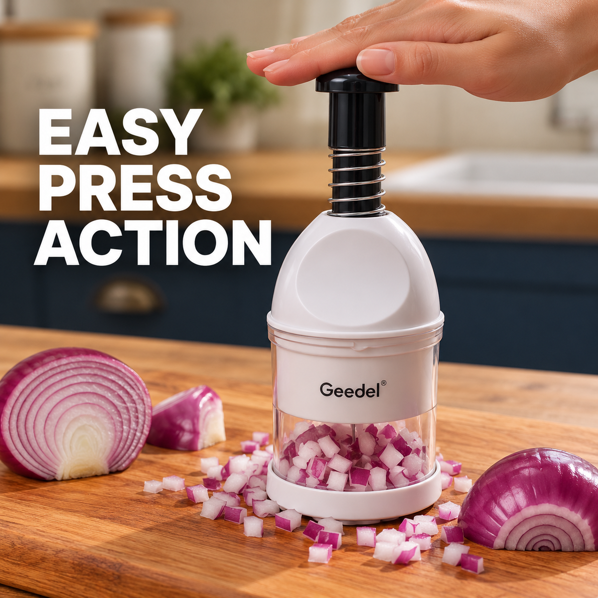 Press &amp; Chop Onion Chopper