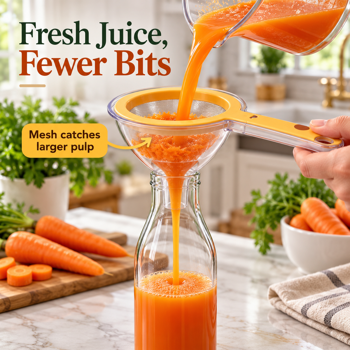 Hot Selling 2-In-1 Kitchen Funnel