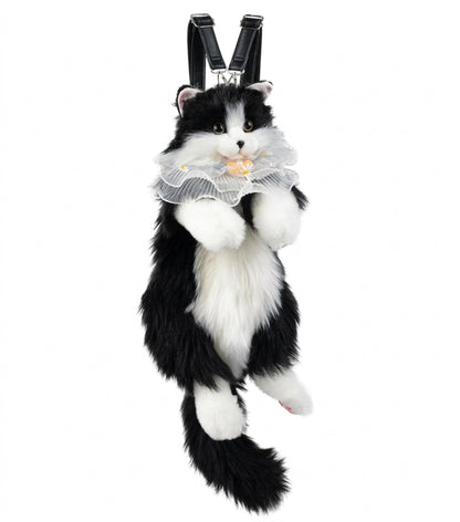 Kawaii Cat Plush Backpack – Cute & Fluffy Kitty Bag