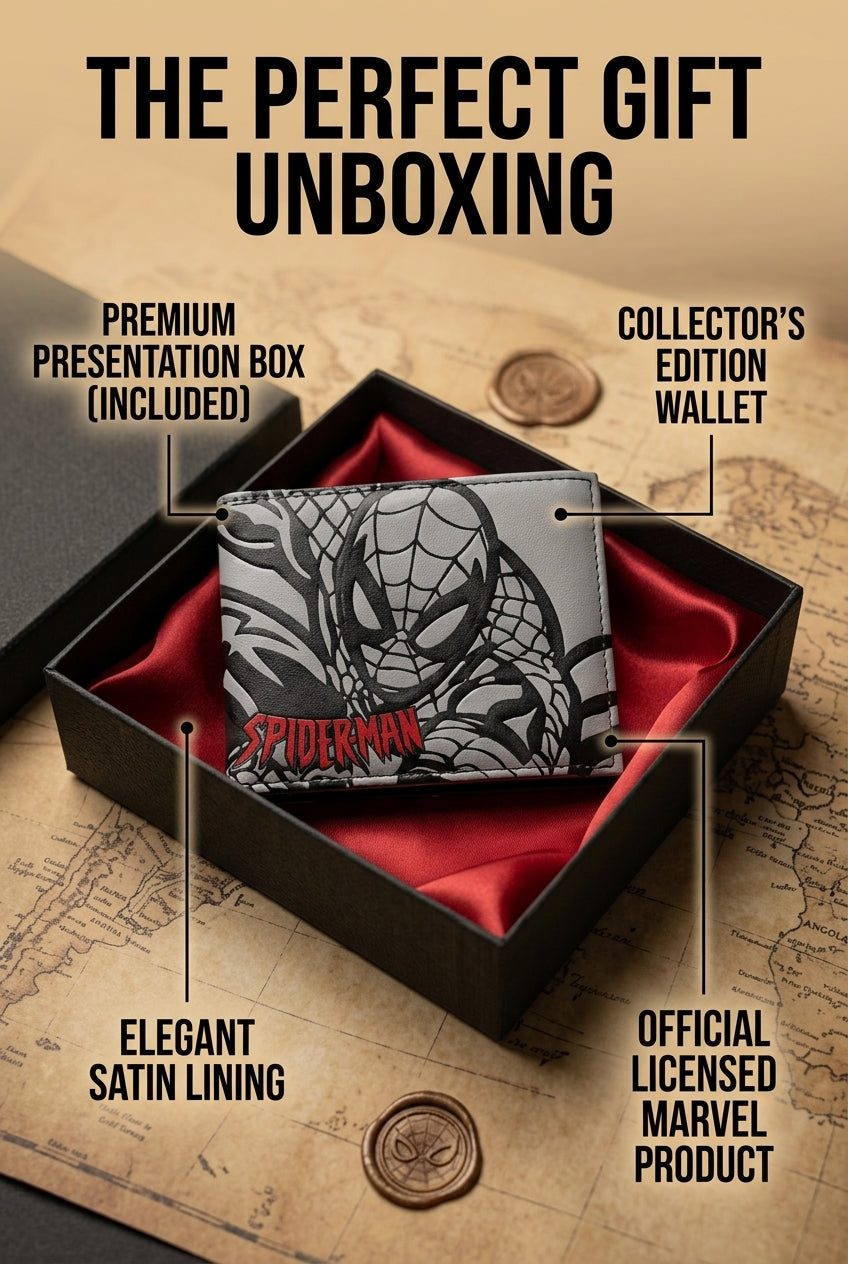 Premium Leather Spider-Man Wallet