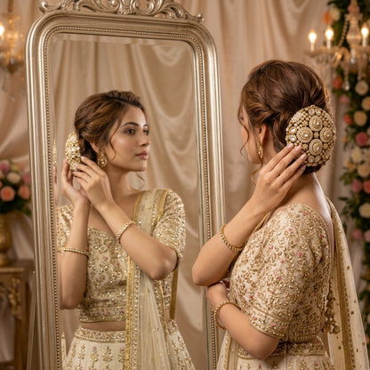 Royal Kundan Hair Bun
