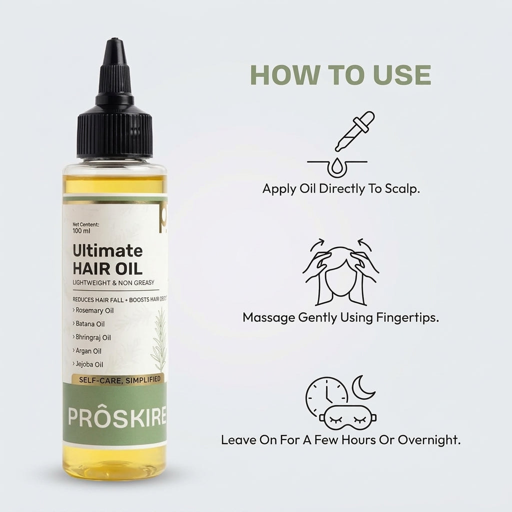 🌿 Ultimate Hair Growth Oil – Rosemary & Batana Hair Care Oil