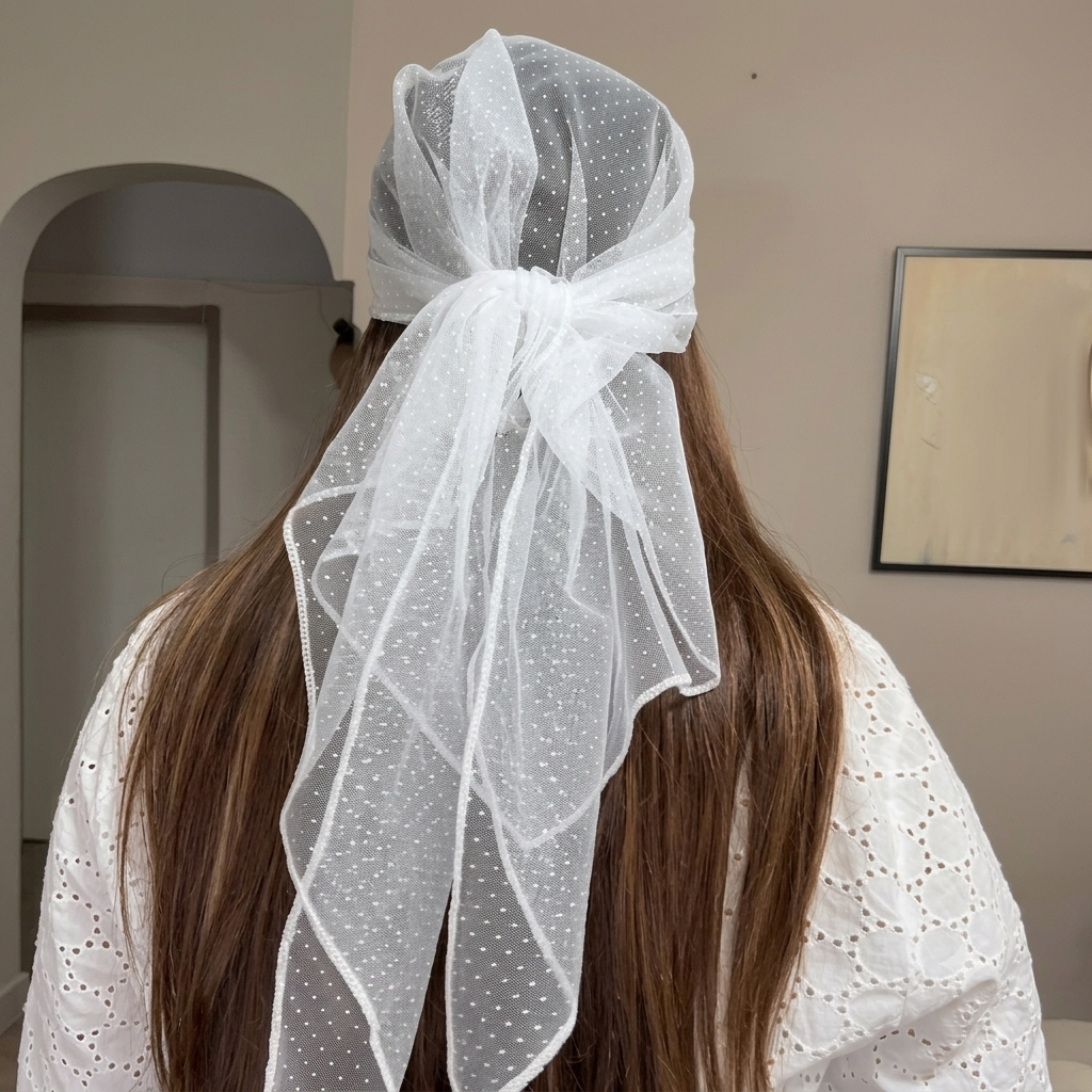 Elegant Rhinestone Veil Cap