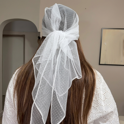 Elegant Rhinestone Veil Cap