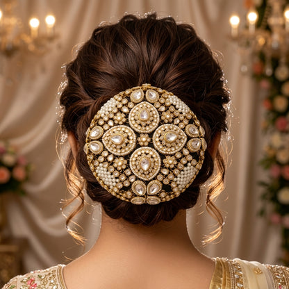 Royal Kundan Hair Bun