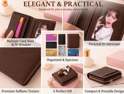 Elegant Magnetic Closure Wallet
