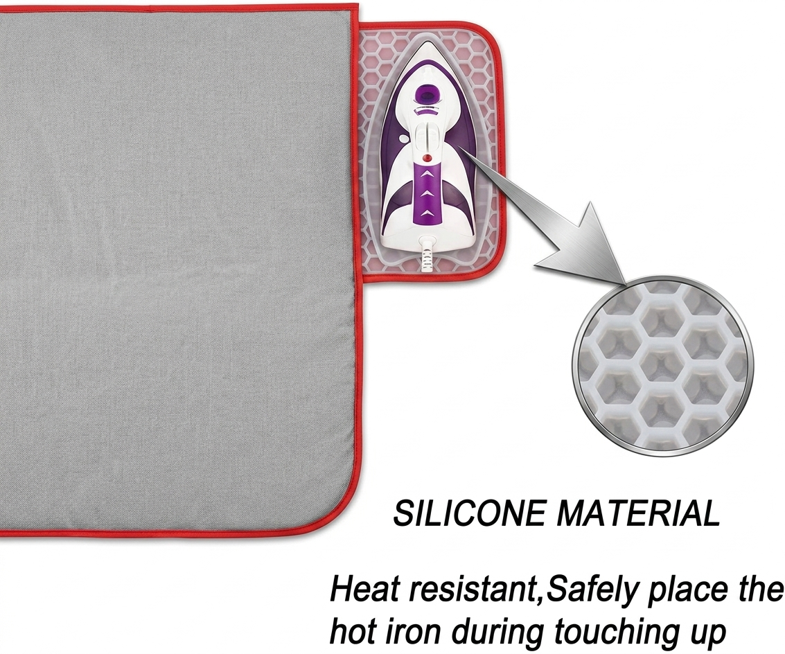 Cotton Silicone Ironing Mat with Iron Rest