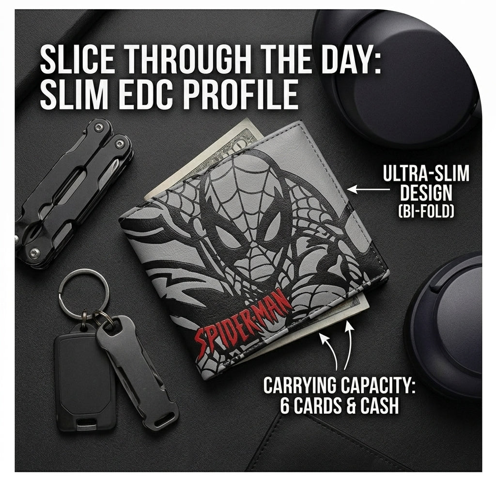 Premium Leather Spider-Man Wallet