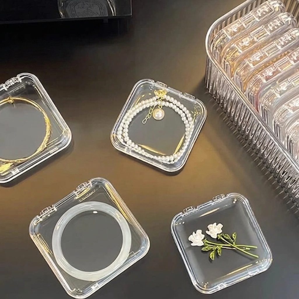 Acrylic Jewelry Organizer Box – Transparent Storage Case