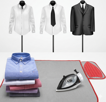 Cotton Silicone Ironing Mat with Iron Rest