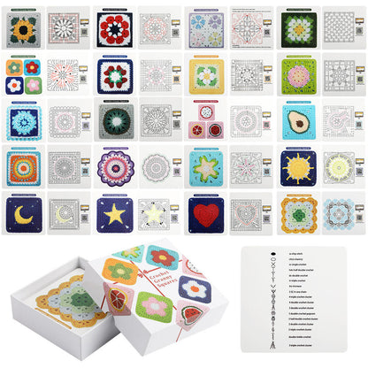 🧶 Crochet Granny Square DIY Kit – Beginner Knitting & Crochet Craft Set