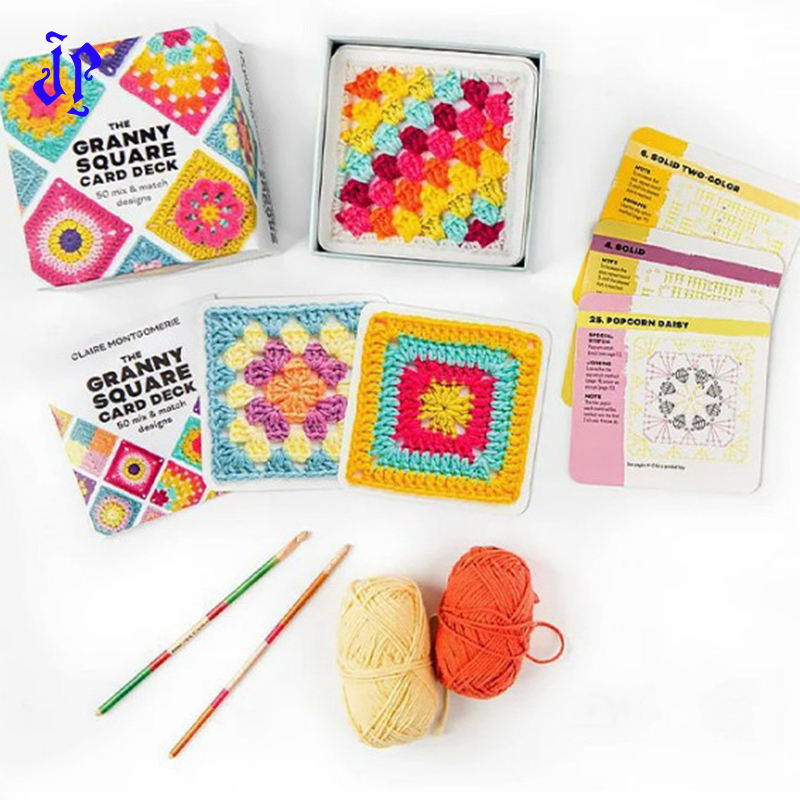 🧶 Crochet Granny Square DIY Kit – Beginner Knitting & Crochet Craft Set