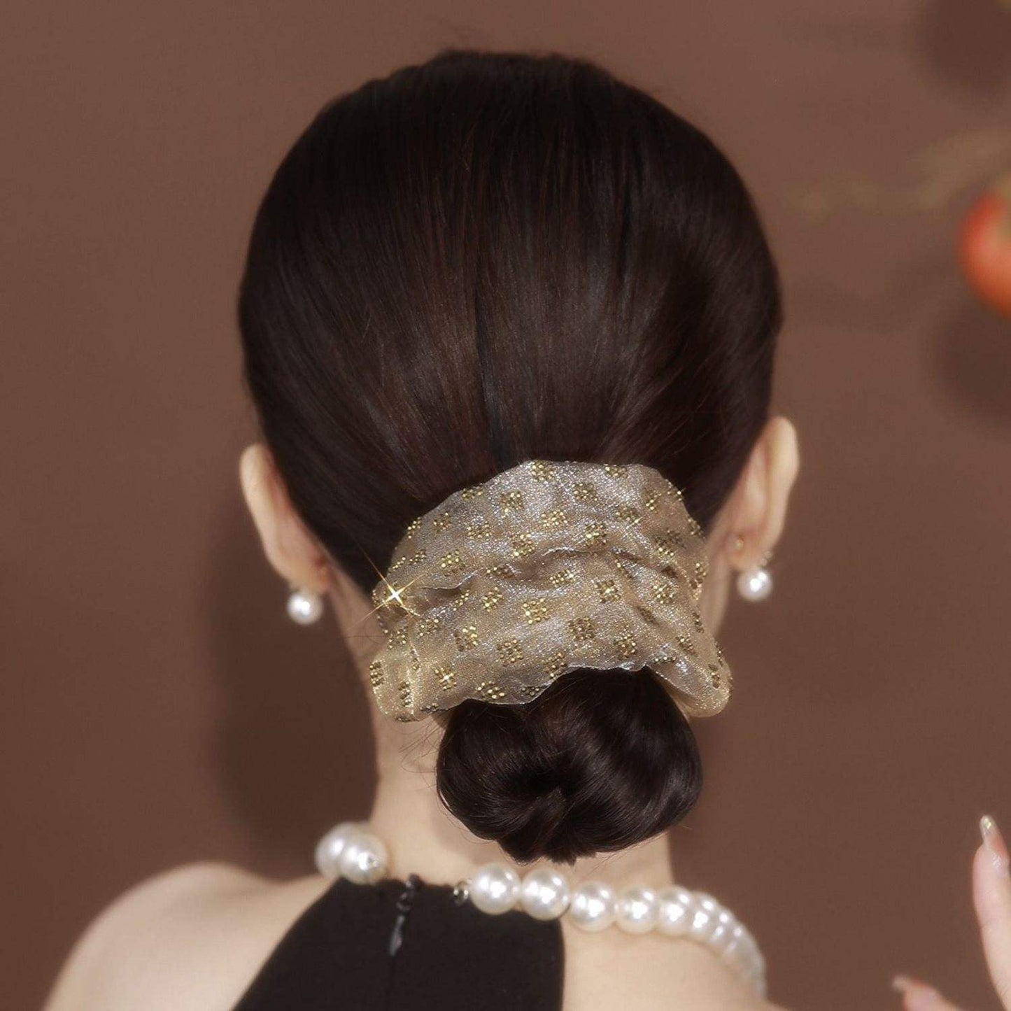 Glitter Volumizing  Hair Scrunchie
